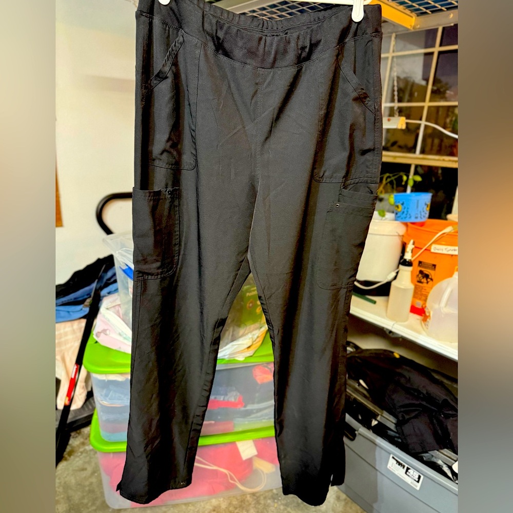 HeartSoul Break on Through women's straight leg scrub pants, size XL Tall